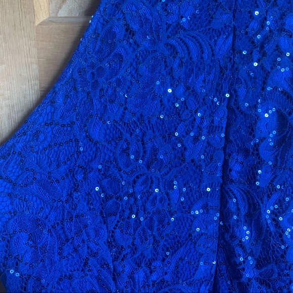 Sparkly Blue Halter Dress by Speechless - Size XXL - Picture 5 of 5